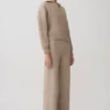 Evan Knit Wide Leg Pants – Beige Marle Evan Knit Wide Leg Pants – Beige Marle