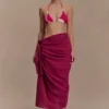 Evie Cotton Sarong – Wine Evie Cotton Sarong – Wine