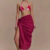 Evie Cotton Sarong – Wine Evie Cotton Sarong – Wine