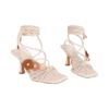 Ezekiel Strappy Sandal Heel – Ivory
