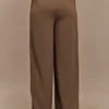 Faith Suiting Wide Leg Pant – Cacao Brown Faith Suiting Wide Leg Pant – Cacao Brown