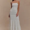 Finley Pointelle Knit Maxi Dress – Ivory