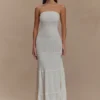 Finley Pointelle Knit Maxi Dress – Ivory