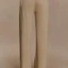 Frannie Gathered Silk Blend Knit Pants – Sand Frannie Gathered Silk Blend Knit Pants – Sand
