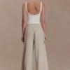 Gabby Straight Leg Linen Pants – Natural Gabby Straight Leg Linen Pants – Natural