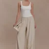 Gabby Straight Leg Linen Pants – Natural Gabby Straight Leg Linen Pants – Natural