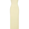 Galilea Crepe Draped Maxi Dress – Lemon Galilea Crepe Draped Maxi Dress – Lemon