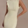 Galilea Crepe Draped Maxi Dress – Lemon Galilea Crepe Draped Maxi Dress – Lemon