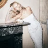 Gemma Strapless Embellished Maxi Dress – Ivory