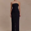 Gemma Strapless Mesh Maxi Dress – Black Gemma Strapless Mesh Maxi Dress – Black