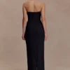 Gemma Strapless Mesh Maxi Dress – Black Gemma Strapless Mesh Maxi Dress – Black