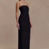 Gemma Strapless Mesh Maxi Dress – Black Gemma Strapless Mesh Maxi Dress – Black