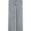 Georgette Mid Rise Paneled Denim Jeans – Grey Georgette Mid Rise Paneled Denim Jeans – Grey