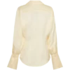 Gia Long Sleeve Satin Shirt – Buttermilk Gia Long Sleeve Satin Shirt – Buttermilk