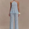 Glinda Crochet Pants – Light Blue Glinda Crochet Pants – Light Blue