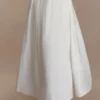 Greta Gathered Maxi Skirt – White