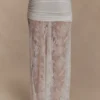 Guinevere Lace And Mesh Maxi Skirt – Ivory Guinevere Lace And Mesh Maxi Skirt – Ivory