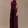 Hadleigh Sleeveless Slinky Top – Burgundy Hadleigh Sleeveless Slinky Top – Burgundy