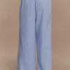 Hansen Wide Leg Pants – Blue Pinstripe Hansen Wide Leg Pants – Blue Pinstripe