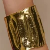 Ilania Textured Bangle – Gold