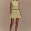 Indy Pointelle Knit Top – Lemon