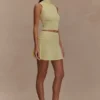 Indy Pointelle Knit Top – Lemon