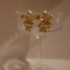 Infatuated Drop Flower Earrings – Gold Infatuated Drop Flower Earrings – Gold