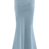 Irene Gathered Knit Maxi Skirt – Blue Irene Gathered Knit Maxi Skirt – Blue
