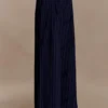 Jacqueline Pleated Wide Leg Pants – Navy Pinstripe Jacqueline Pleated Wide Leg Pants – Navy Pinstripe