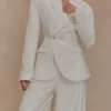 Cyrene Linen Wide Leg Pants – Oat Marle Cyrene Linen Wide Leg Pants – Oat Marle