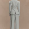 Jameson Cinched Suiting Blazer – Light Sage