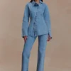 Janine High Waisted Straight Leg Jeans – Classic Blue Janine High Waisted Straight Leg Jeans – Classic Blue