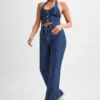 Janine High Waisted Straight Leg Jeans – Dark Blue Janine High Waisted Straight Leg Jeans – Dark Blue