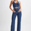 Janine High Waisted Straight Leg Jeans – Dark Blue Janine High Waisted Straight Leg Jeans – Dark Blue