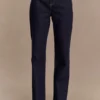 Janine High Waisted Straight Leg Jeans – Washed Indigo Blue Janine High Waisted Straight Leg Jeans – Washed Indigo Blue