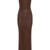 Jasmyn Hot Fix Maxi Dress With Mesh Back – Chocolate Jasmyn Hot Fix Maxi Dress With Mesh Back – Chocolate
