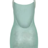 Jasmyn Hot Fix Mini Dress With Mesh Back – Mint Jasmyn Hot Fix Mini Dress With Mesh Back – Mint