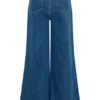 Jen Wide Leg Flare Denim Jeans – Dark Blue Jen Wide Leg Flare Denim Jeans – Dark Blue