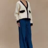 Jen Wide Leg Flare Denim Jeans – Dark Blue Jen Wide Leg Flare Denim Jeans – Dark Blue