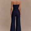 Jen Wide Leg Flare Denim Jeans – Indigo Blue Jen Wide Leg Flare Denim Jeans – Indigo Blue