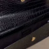 Jessica Faux Leather Crocodile Clutch – Black Jessica Faux Leather Crocodile Clutch – Black