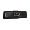 Jessica Faux Leather Crocodile Clutch – Black Jessica Faux Leather Crocodile Clutch – Black