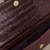 Jessica Faux Leather Crocodile Clutch – Burgundy Jessica Faux Leather Crocodile Clutch – Burgundy