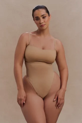 Saria High Waist Shapewear Briefs – Beige
