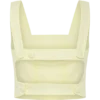 Josephine Crop Top With Open Back – Lemon Josephine Crop Top With Open Back – Lemon