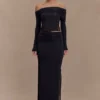 Judy Slinky And Mesh Maxi Skirt – Black Judy Slinky And Mesh Maxi Skirt – Black