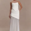 Karina Strapless Scuba Corset – White Karina Strapless Scuba Corset – White