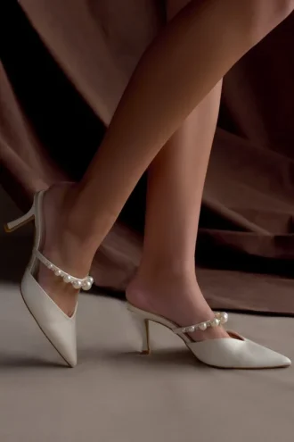 Karla Pearl Mule – Ivory