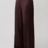 Kayla Silk Blend Straight Leg Pants – Dark Chocolate Kayla Silk Blend Straight Leg Pants – Dark Chocolate