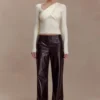 Kaylen Knit Long Sleeve Top – Ivory Kaylen Knit Long Sleeve Top – Ivory